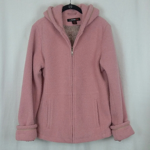 Weather Tamer Pink Teddy Bear Hooded Coat - Picture 1 of 8